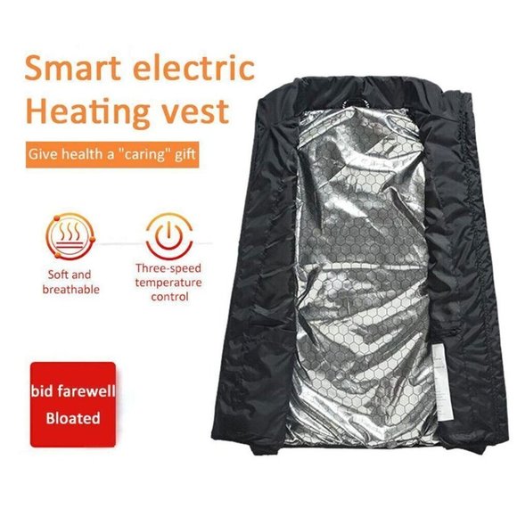 Heated Vest 9 Heating Zones With 10000mAh Battery Pack Electric Heating … - Picture 7 of 14
